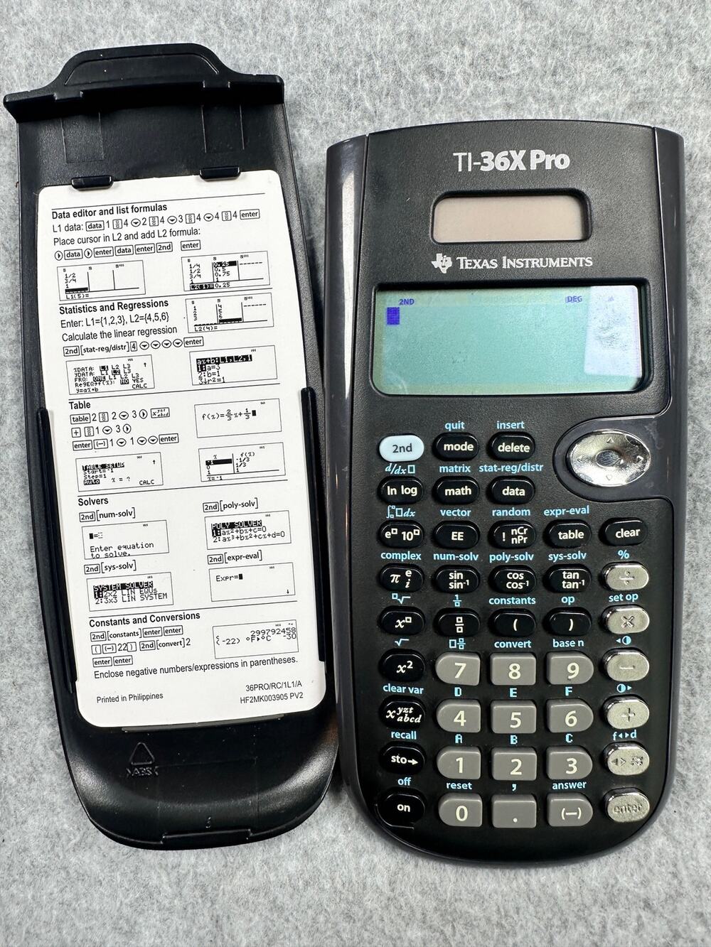 Texas Instruments TI-36X Pro Scientific Calculator Black Cover